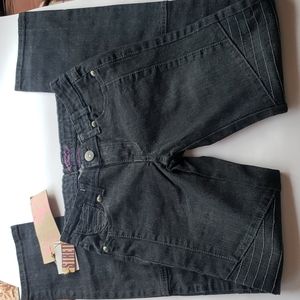 Rubee Jeans Moto Style Straight Leg